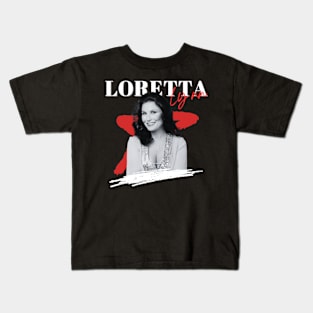 Loretta lynn 70s retro style Kids T-Shirt